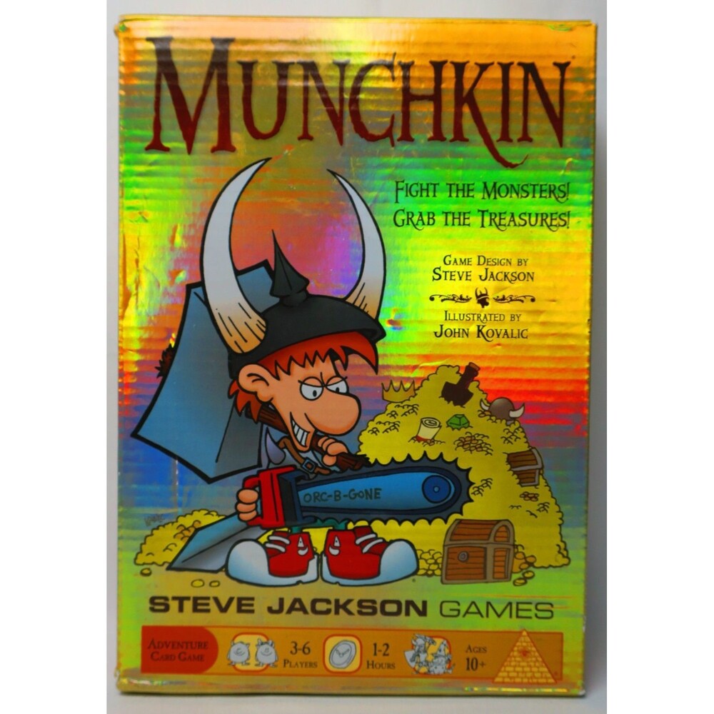 Munchkin Adventure Card Game Steve Jackson Games Holographic Foil Box Edition